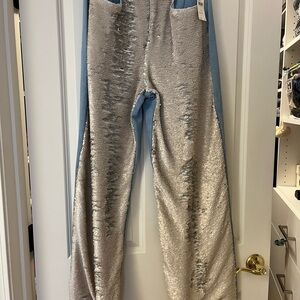 Anthropologie Denim and Sequin Pants
